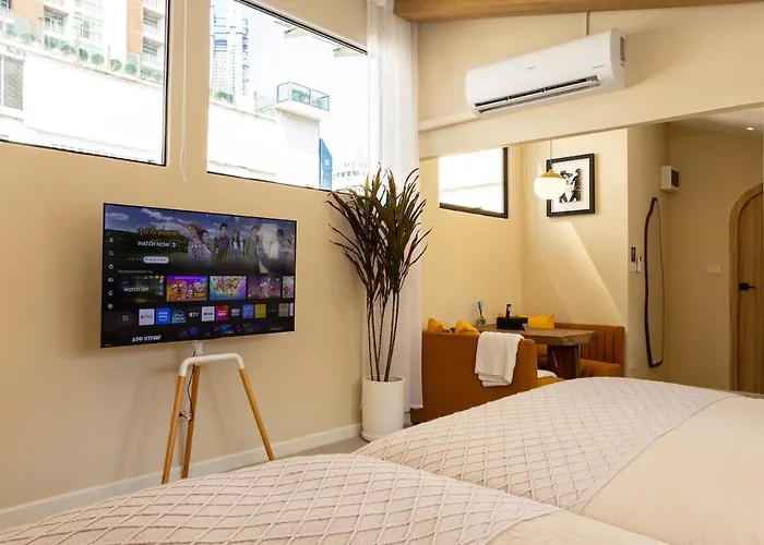 For 3 Guests With Kitchen At Center Sathorn 아파트 *